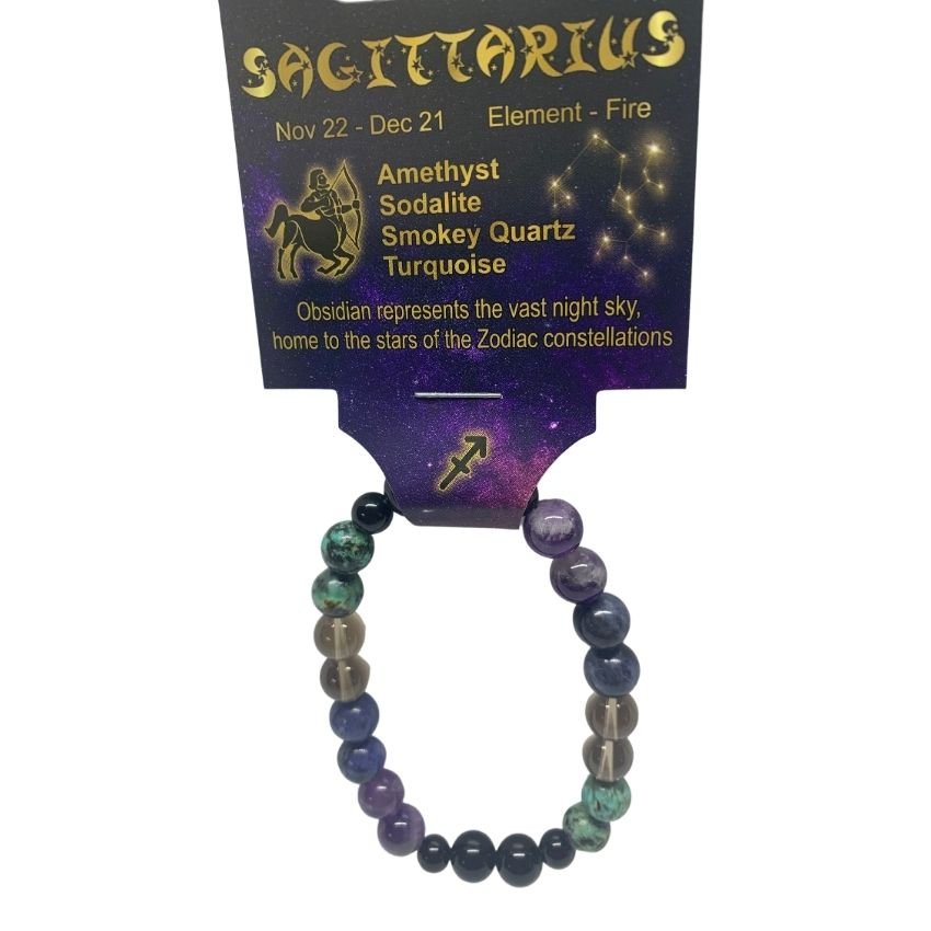 Sagittarius | Crystal Horoscope Bracelet - Empowered Clothing - stride