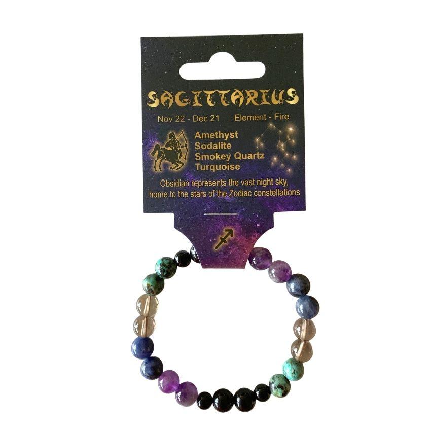 Sagittarius | Crystal Horoscope Bracelet - Empowered Clothing - stride