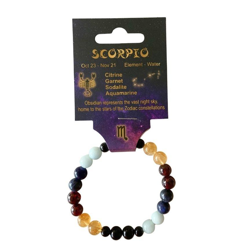 Scorpio | Crystal Horoscope Bracelet - Empowered Clothing - stride