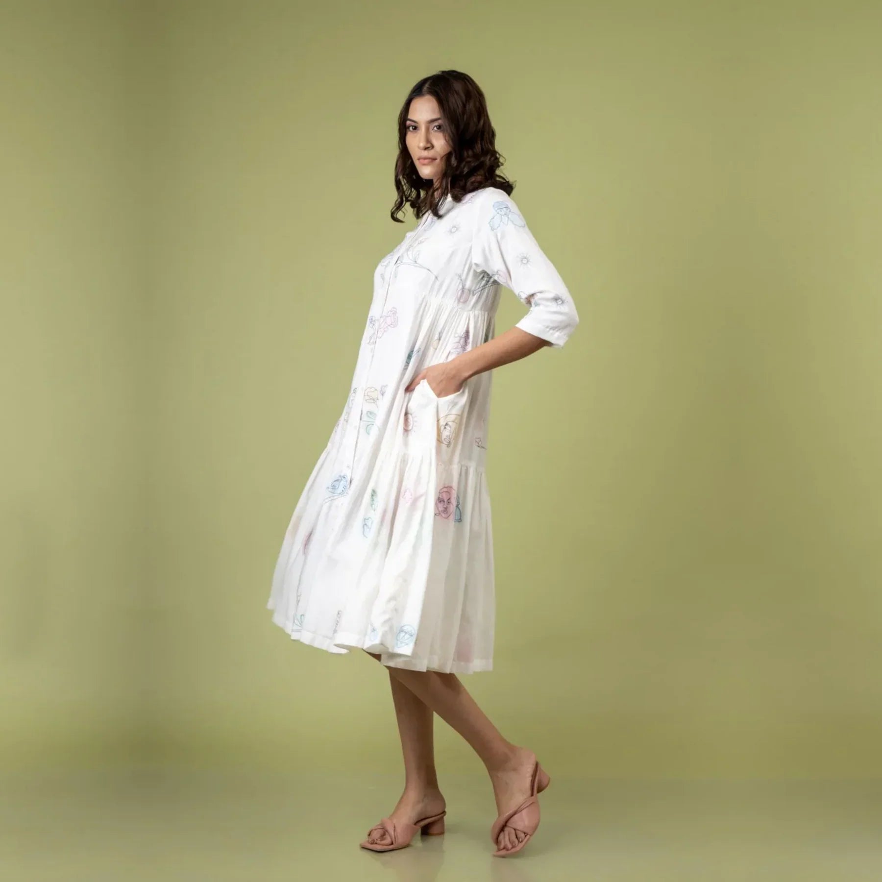 SEVILLE EMBROIDERED DRESS - Bethikal - stride