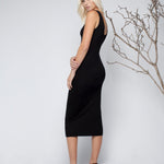 Silk / Model Rib Tube Dress - Tluxe - stride