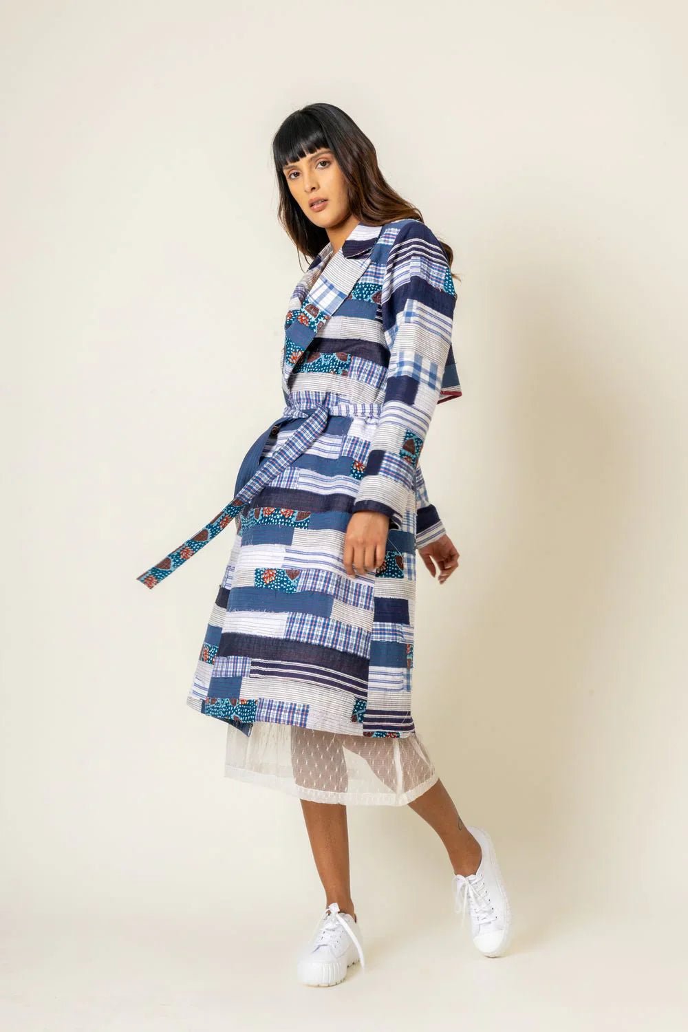 SKY PATCHWORK TRENCH - Bethikal - stride