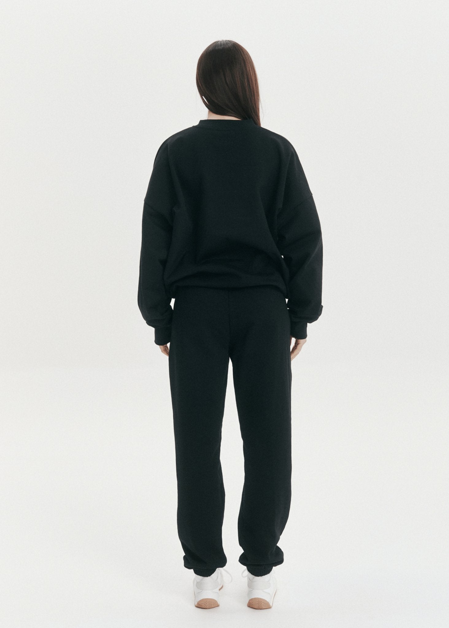 Slouchy Trackpant Pant - Black - Pinky & Kamal - stride