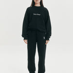 Slouchy Trackpant Pant - Black - Pinky & Kamal - stride