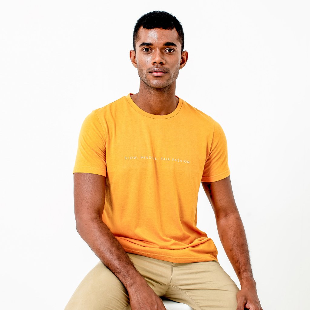 SMFF Men's T-Shirt | Mustard - Dorsu - stride