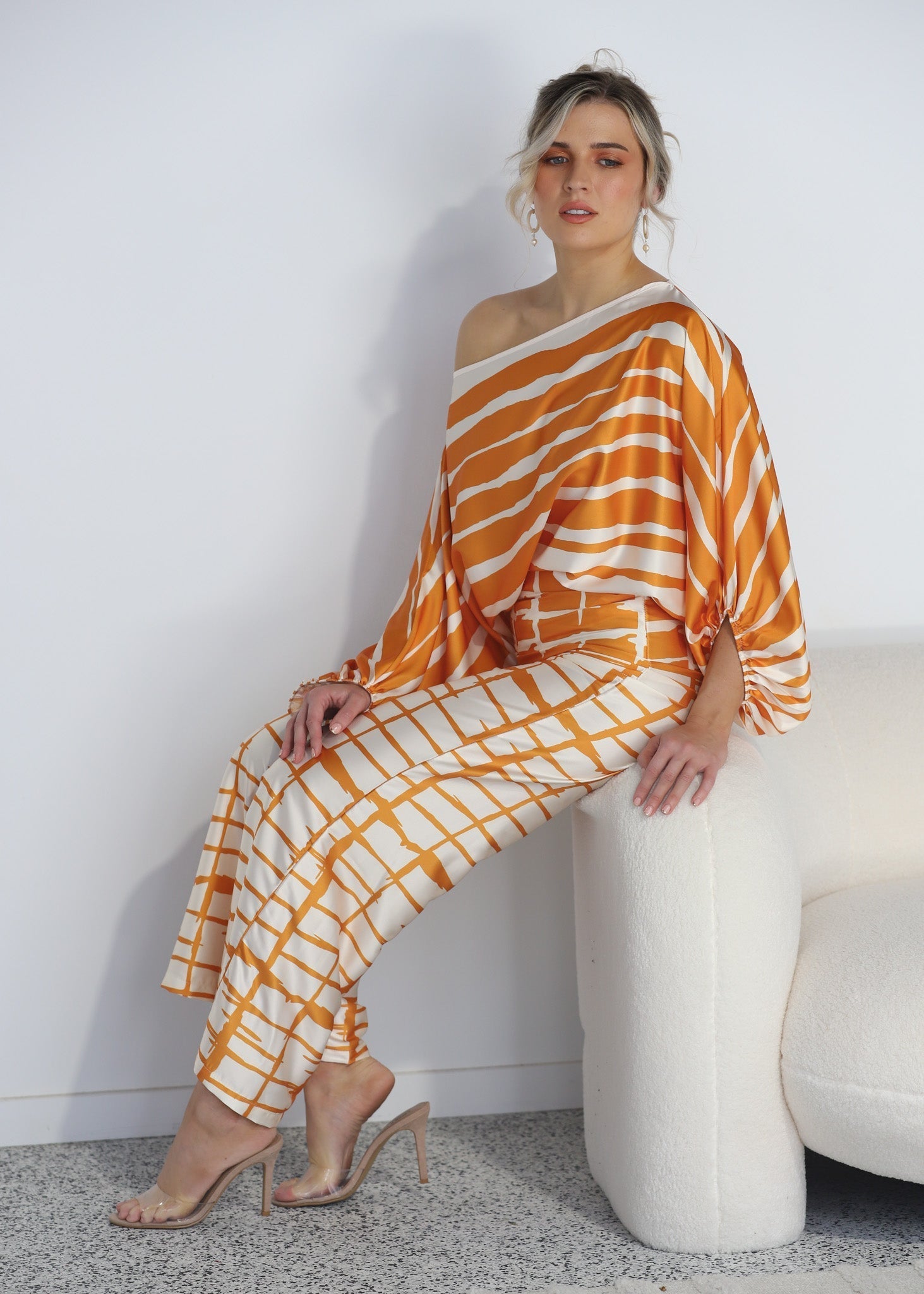 "Tangerine Dream" Pants & Raglan Top Set - Why Mary - stride