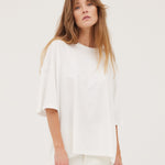 The Boyfriend Tee | White - Cloth & Co - stride