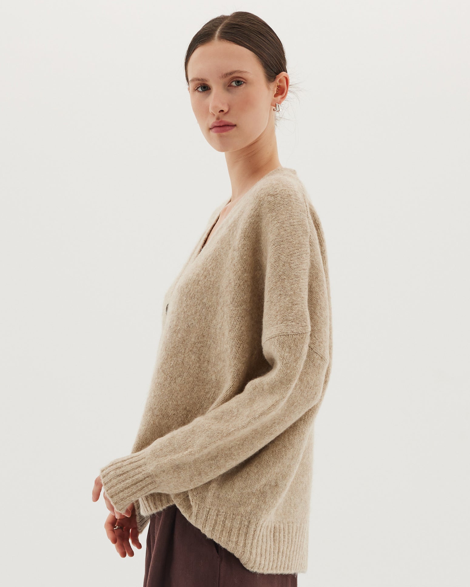 The Cardigan | Travertine - Cloth & Co - stride