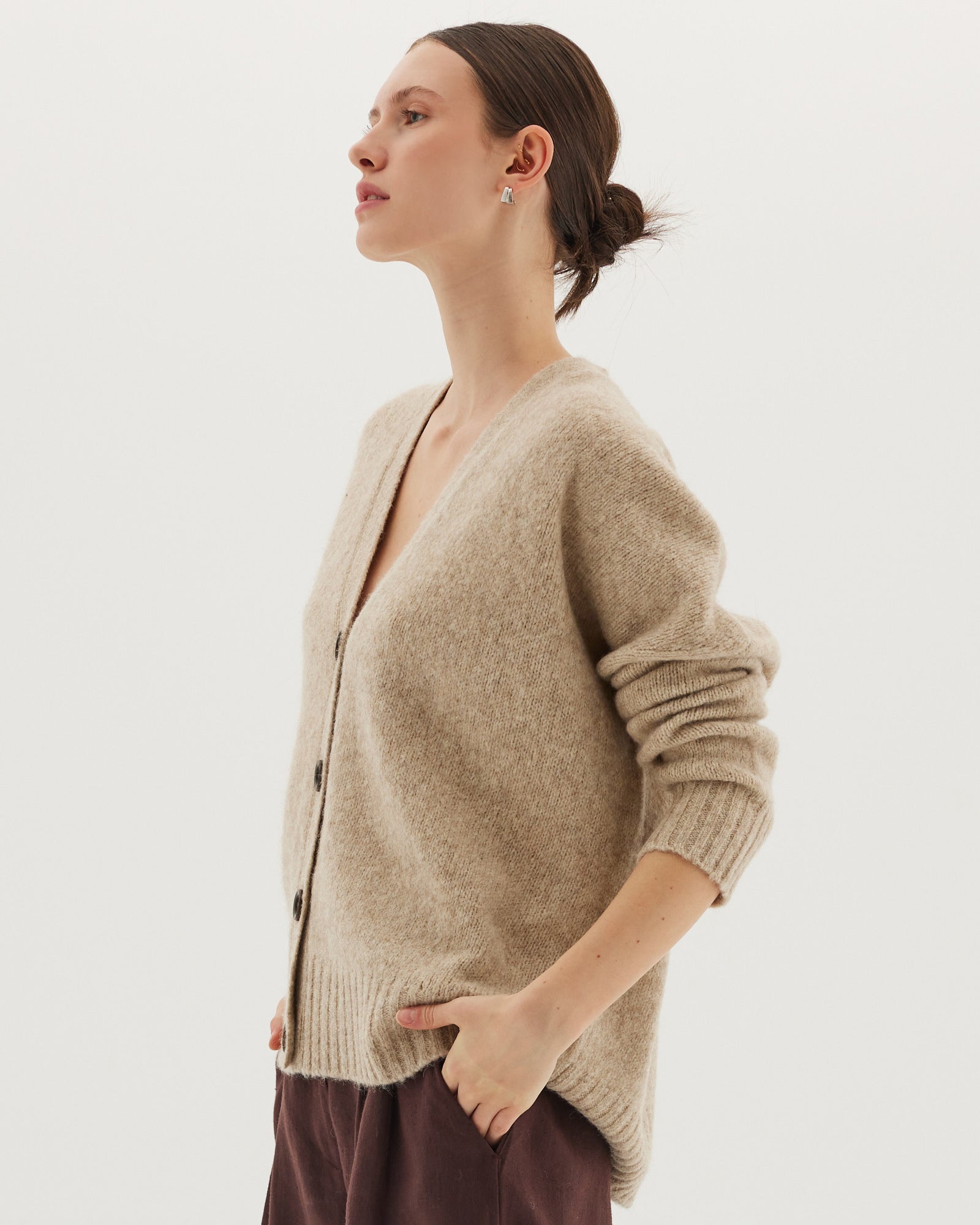 The Cardigan | Travertine - Cloth & Co - stride