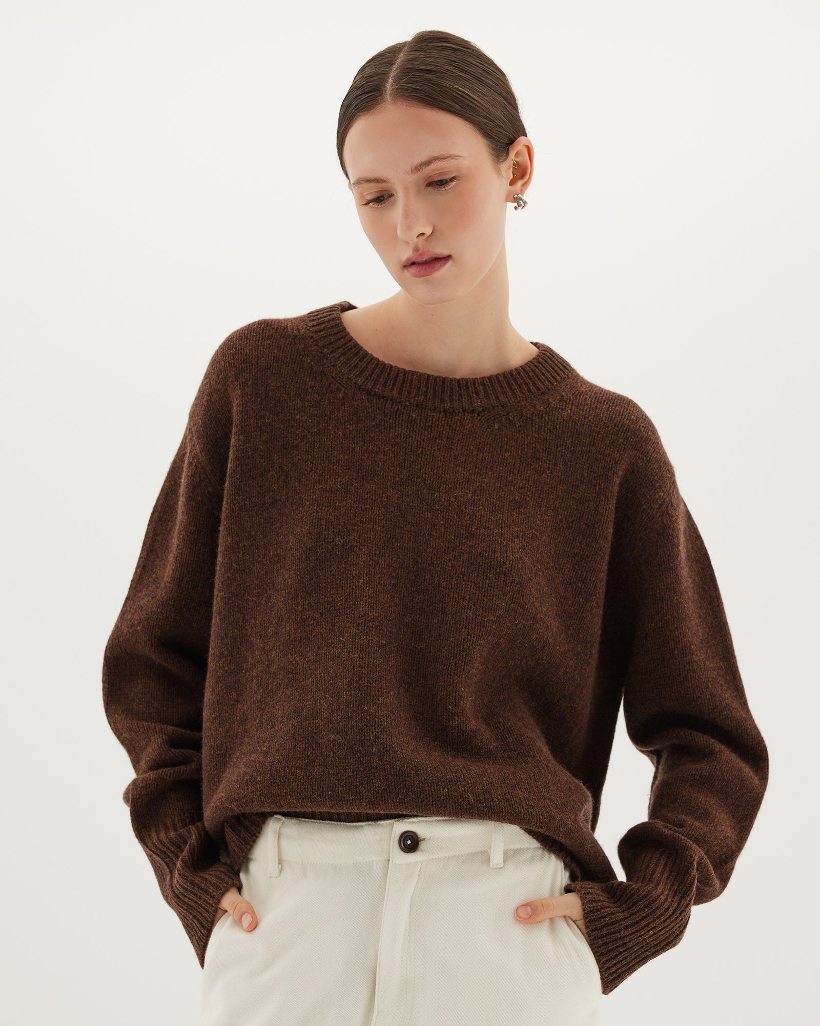 The Crew Jumper | Hickory - Cloth & Co - stride