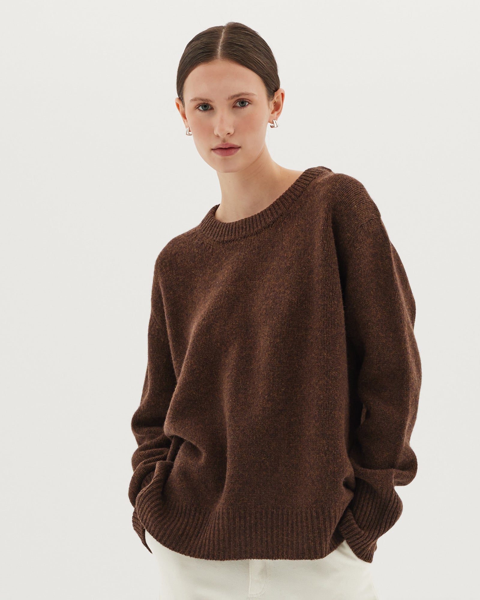 The Crew Jumper | Hickory - Cloth & Co - stride