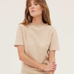 The Funnel Neck Tee | Barley - Cloth & Co - stride