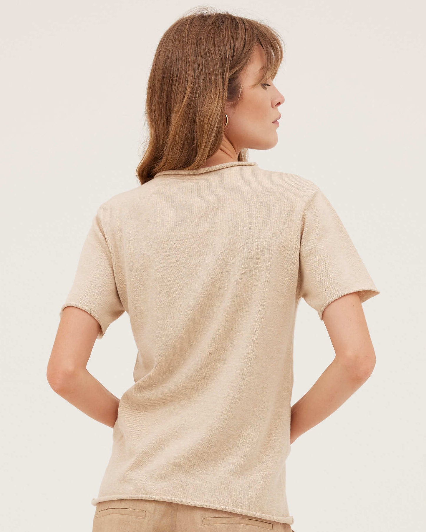 The Funnel Neck Tee | Barley - Cloth & Co - stride