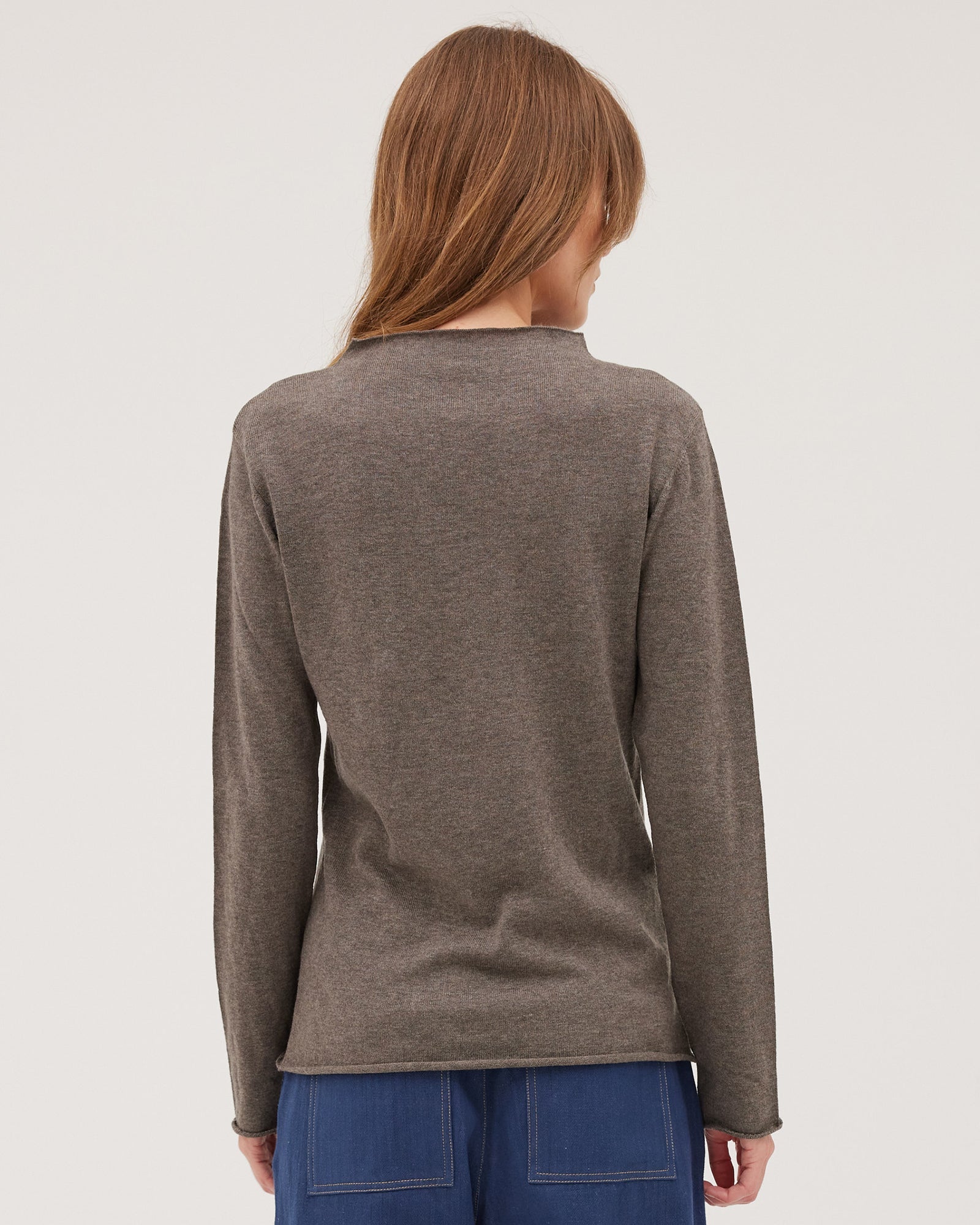 The Funnel Neck Top | Squirrel - Cloth & Co - stride