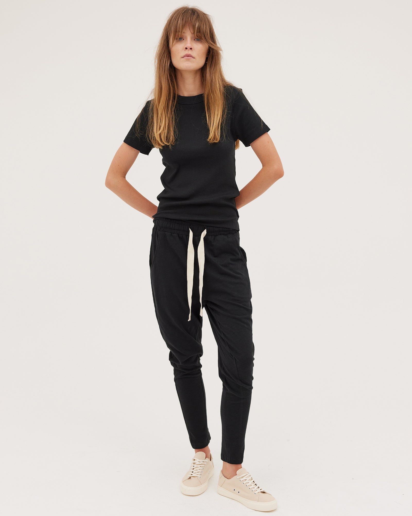 The Jersey Lounge Pant | Black - Cloth & Co - stride