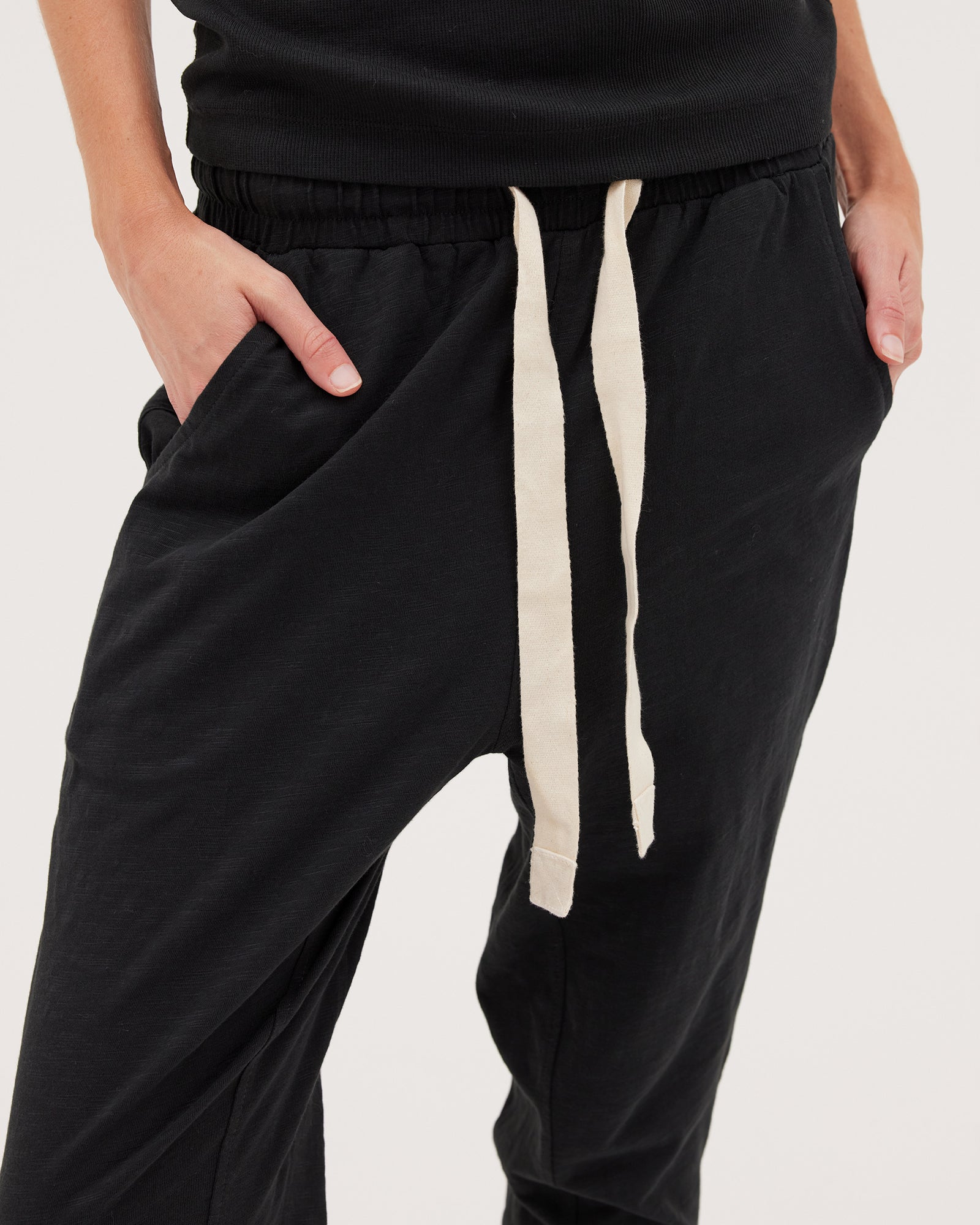 The Jersey Lounge Pant | Black - Cloth & Co - stride