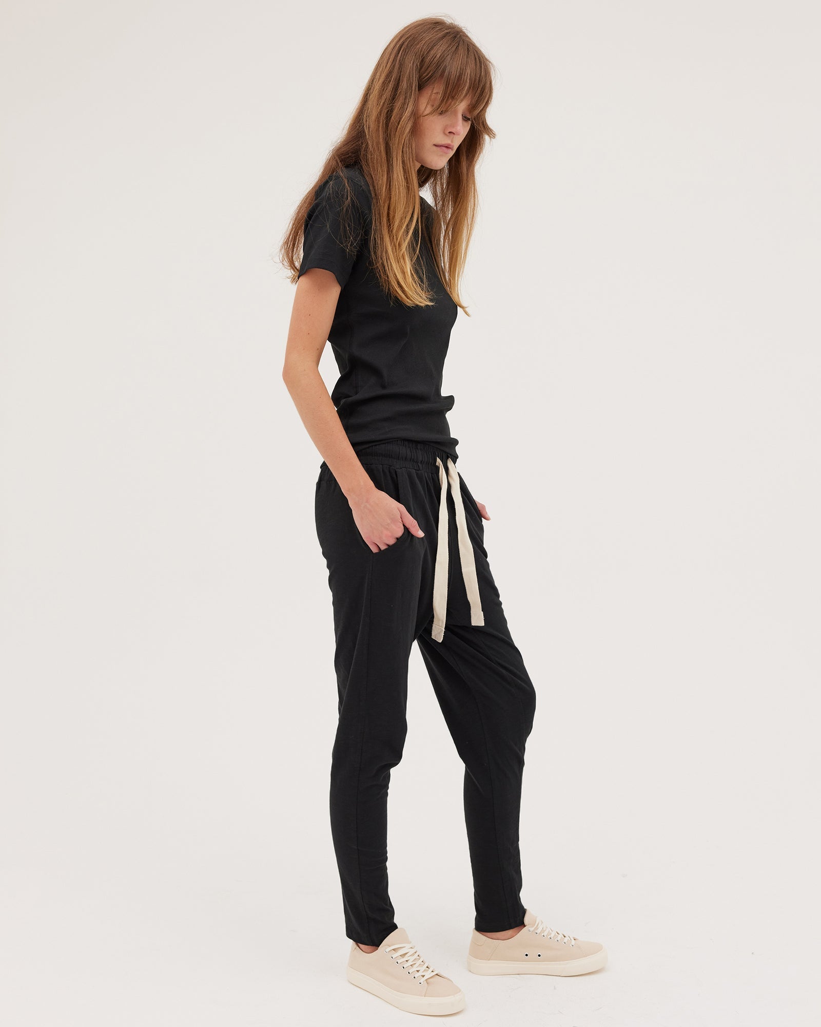 The Jersey Lounge Pant | Black - Cloth & Co - stride