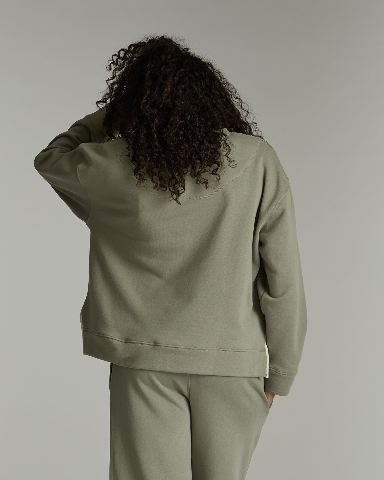 The Light Terry Sweat | Thyme - Cloth & Co - stride