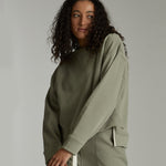 The Light Terry Sweat | Thyme - Cloth & Co - stride