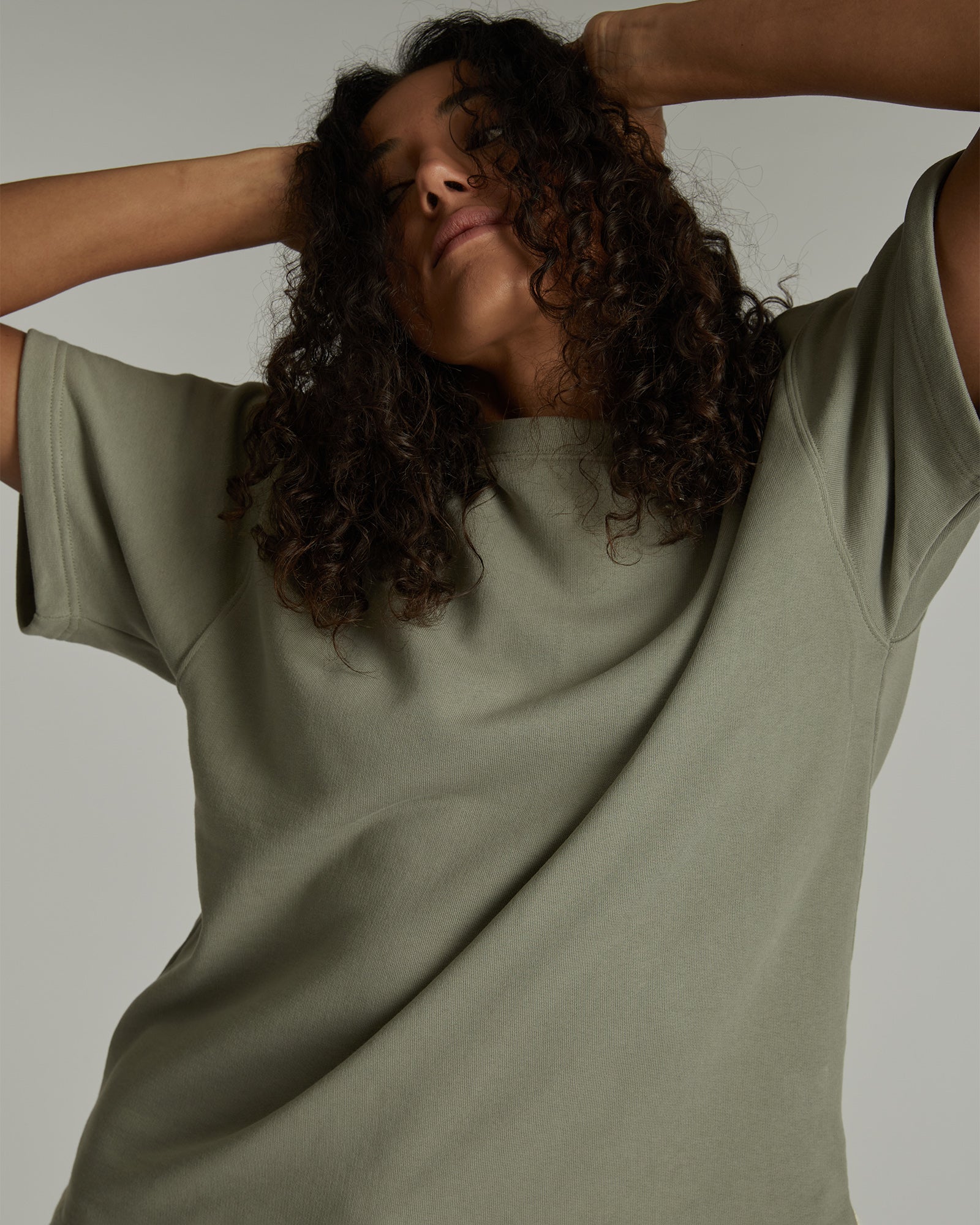 The Light Terry Tee | Thyme - Cloth & Co - stride