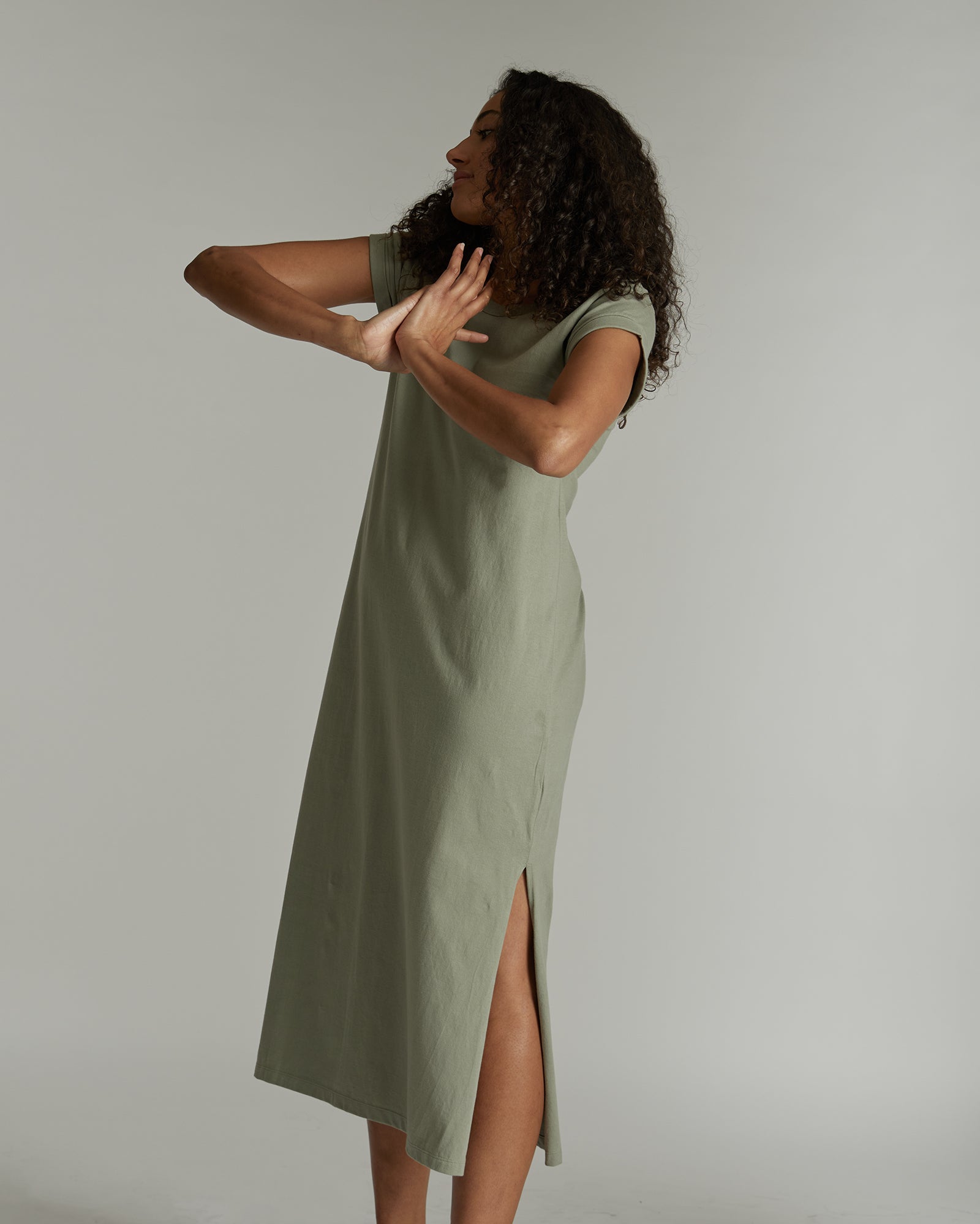 The Long Tee Dress | Thyme - Cloth & Co - stride