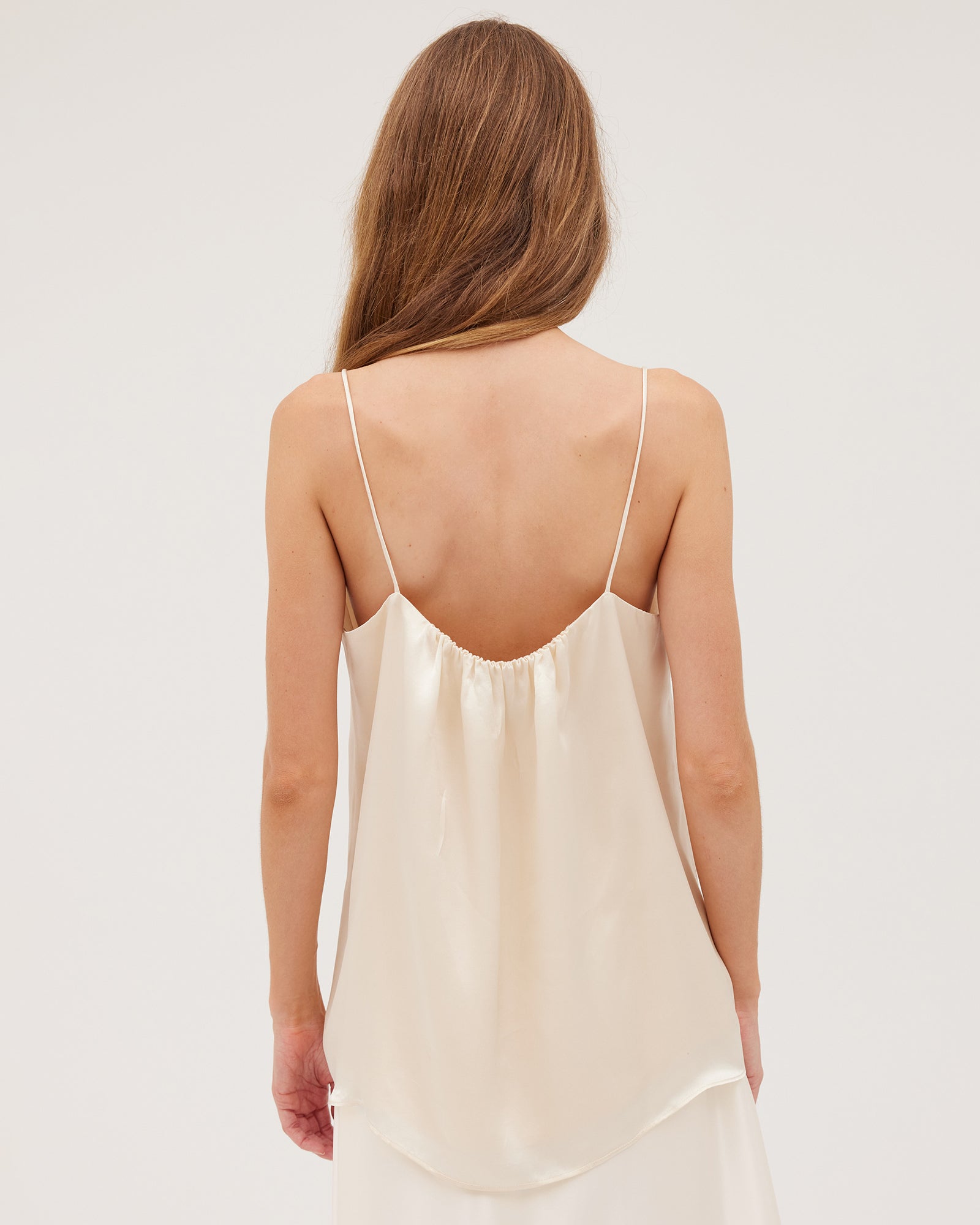 The Silk Camisole | Milk - Cloth & Co - stride