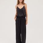 The Silk Pant | Black - Cloth & Co - stride