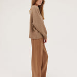 The Silk Pant | Bronze - Cloth & Co - stride