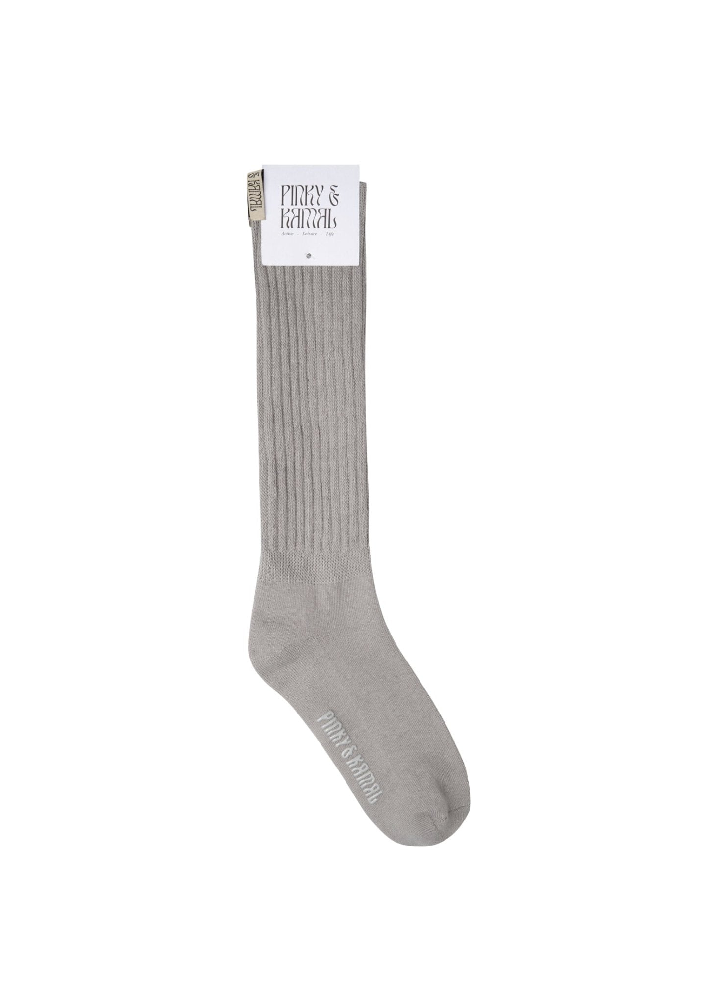 The Slouchy Sock - Dove Grey - Pinky & Kamal - stride