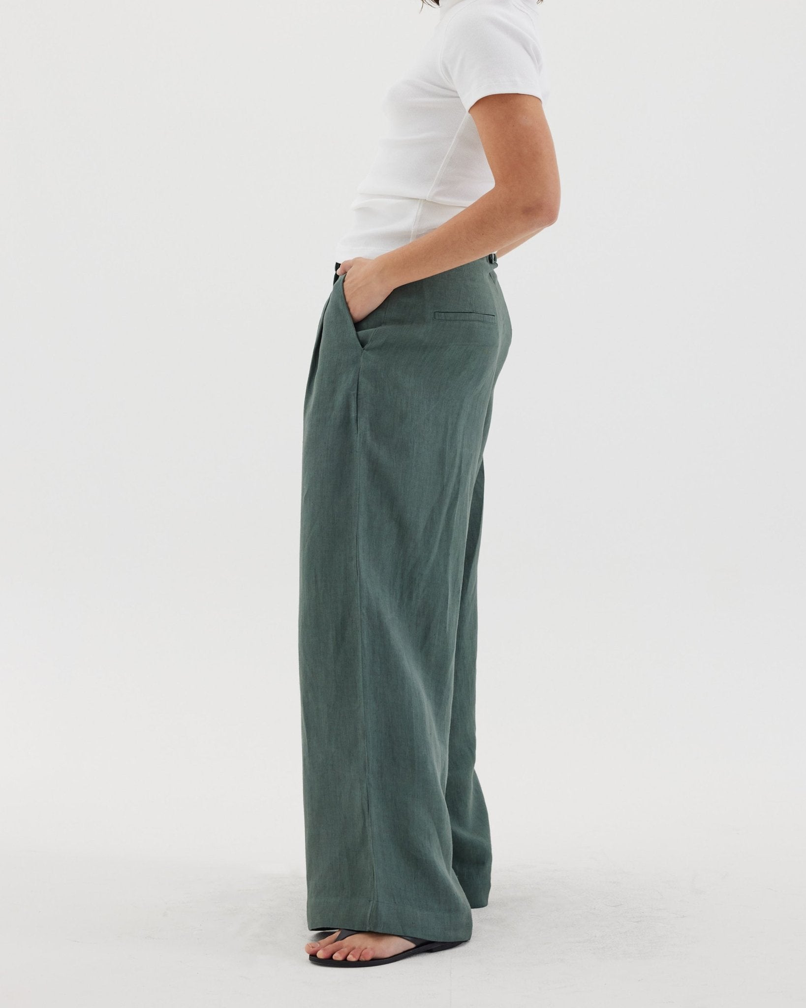 The Tailored Pant | Spruce - Cloth & Co - stride