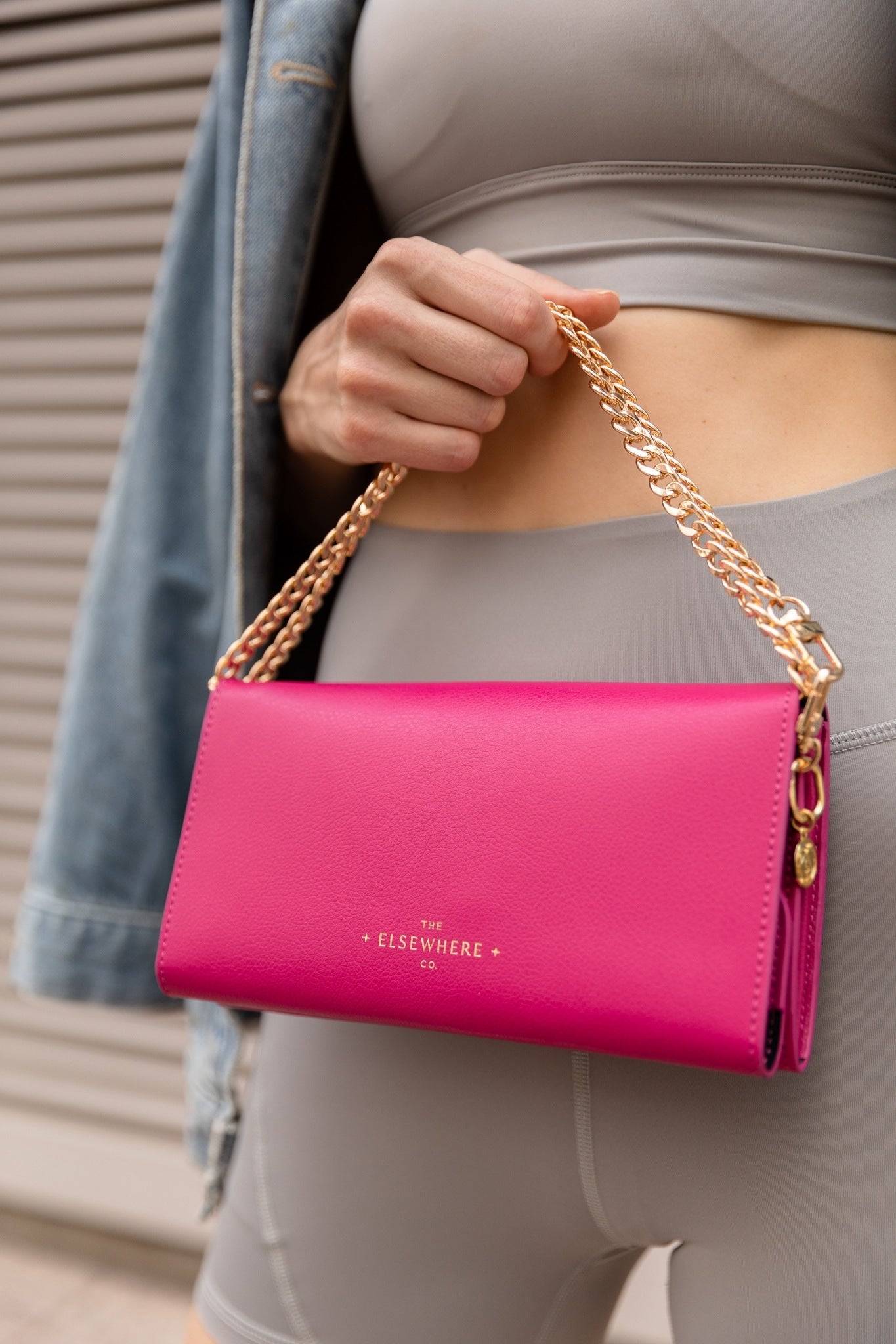 Travel Wallet Set on Chain Pink - The Elsewhere Co - stride