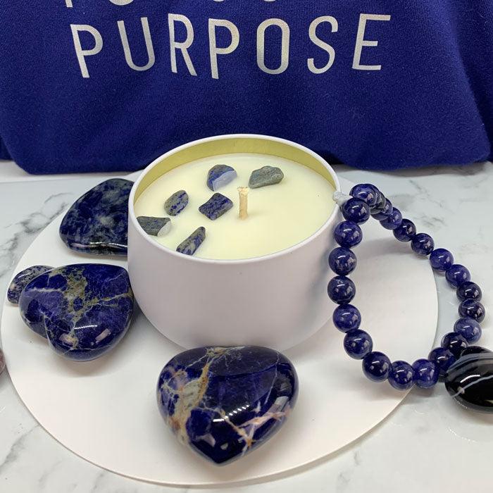 TRUST | Third Eye Chakra Bergamot & Banksia Aromatherapy Candle - Empowered Clothing - stride