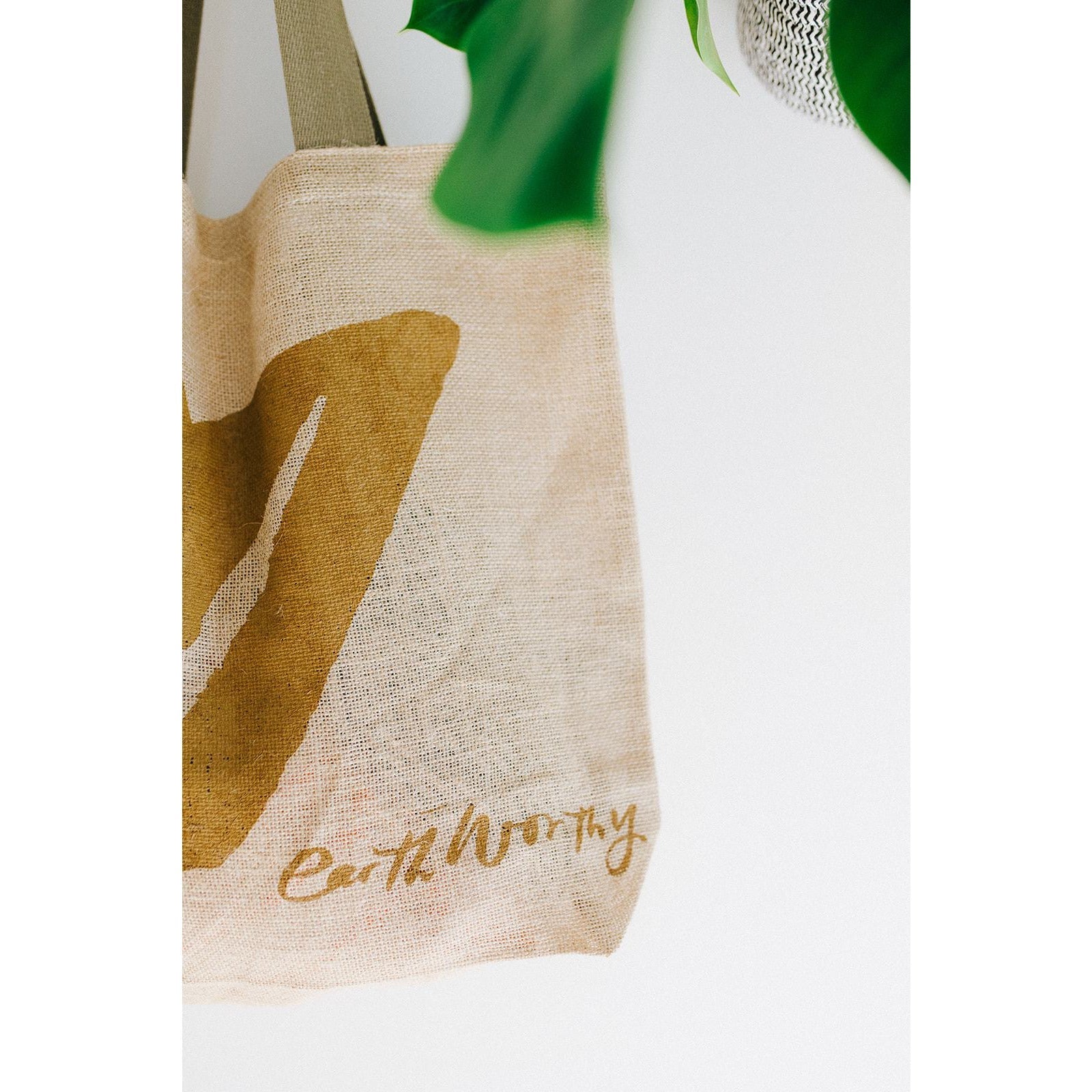 Jute Grocery Bag - Love