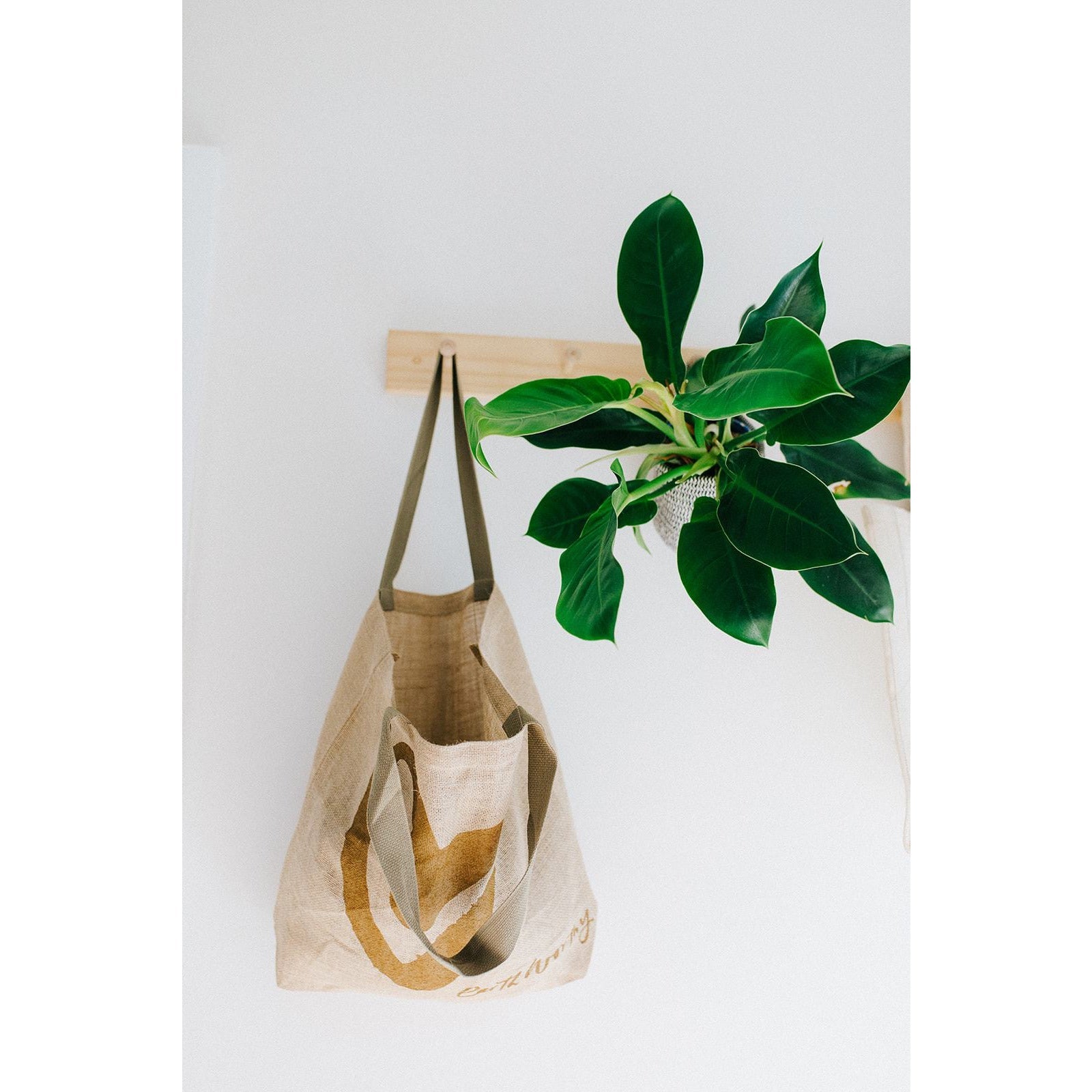 Jute Grocery Bag - Love