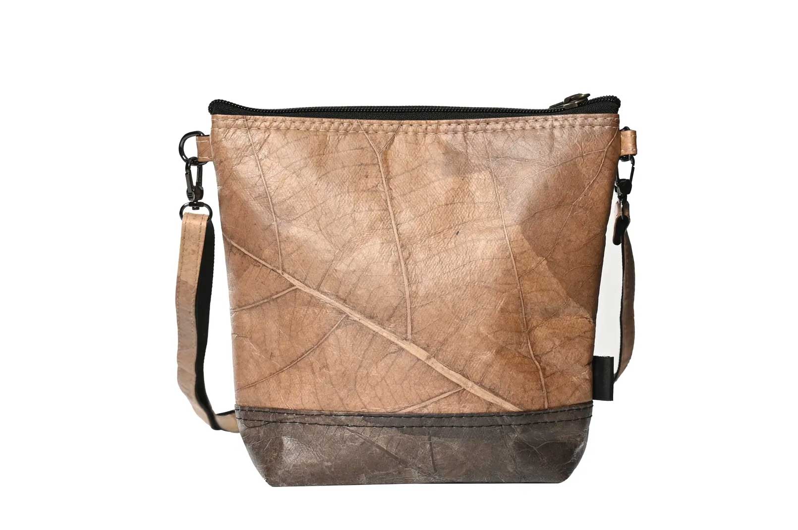 Vegan Leather Cross - Body Bag - Beige - Karuna Dawn - stride