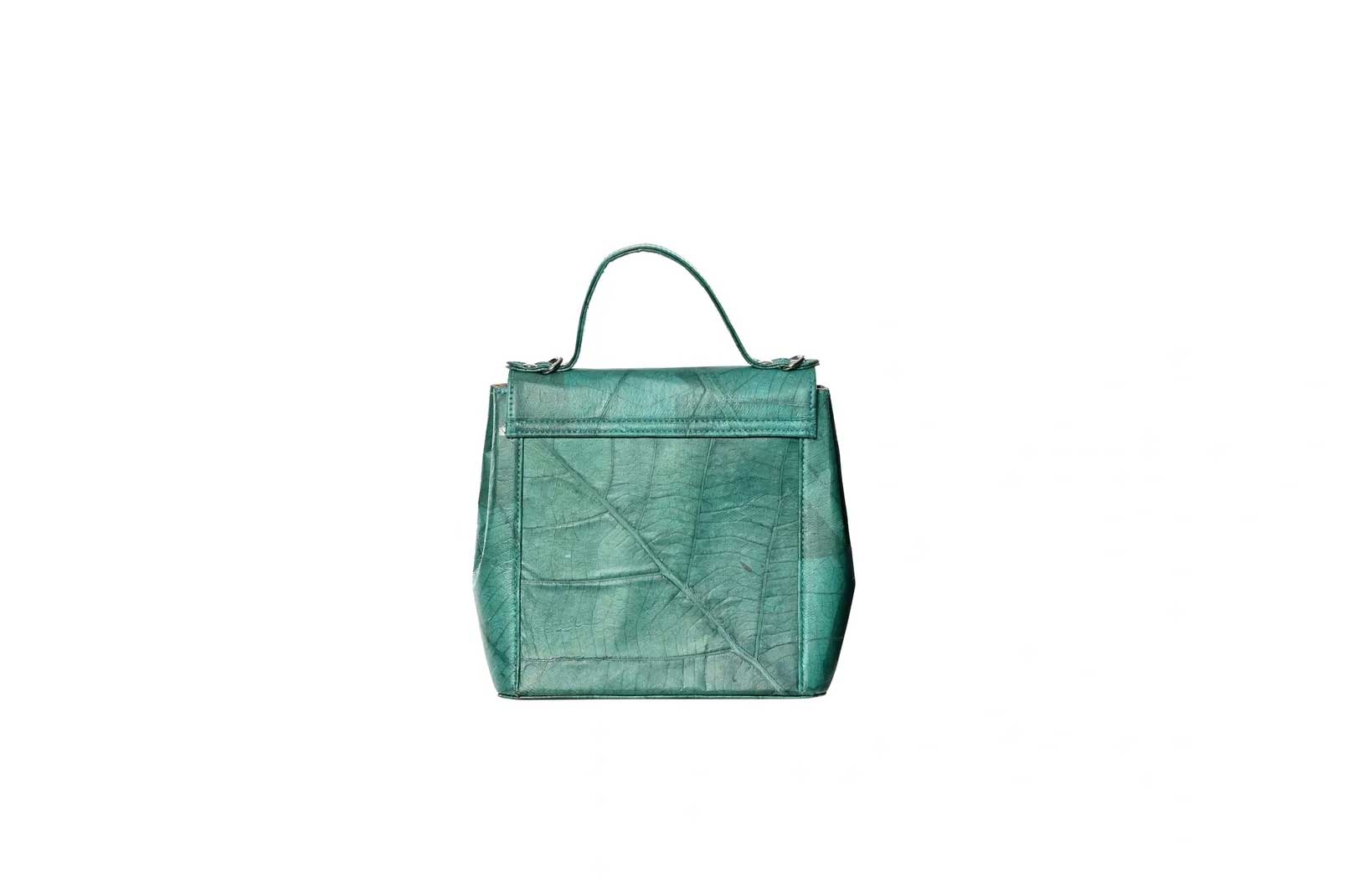 Vegan Leather Handbag - Turquoise - Karuna Dawn - stride