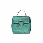 Vegan Leather Handbag - Turquoise - Karuna Dawn - stride