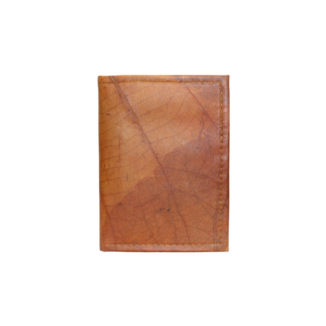 Vegan Leather Passport Holder - Orange - Karuna Dawn - stride