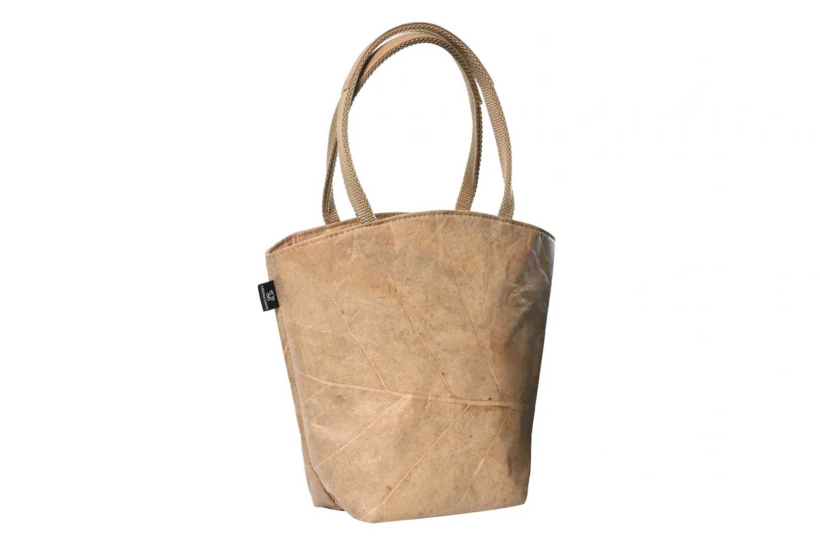 Vegan Leather Tote Bag - Beige - Karuna Dawn - stride