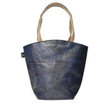 Vegan Leather Tote Bag - Blue - Karuna Dawn - stride