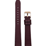 WATCH STRAP - BURGUNDY VEGAN LEATHER - ROSE GOLD BUCKLE | GRAPE 14MM - Mon Choux - stride