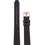 WATCH STRAP - NOIR VEGAN LEATHER - ROSE GOLD BUCKLE | GRAPE 14MM - Mon Choux - stride