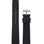 WATCH STRAP - NOIR VEGAN LEATHER - SILVER BUCKLE | GRAPE 18MM - Mon Choux - stride