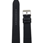 WATCH STRAP - NOIR VEGAN LEATHER - SILVER BUCKLE | GRAPE 20MM - Mon Choux - stride