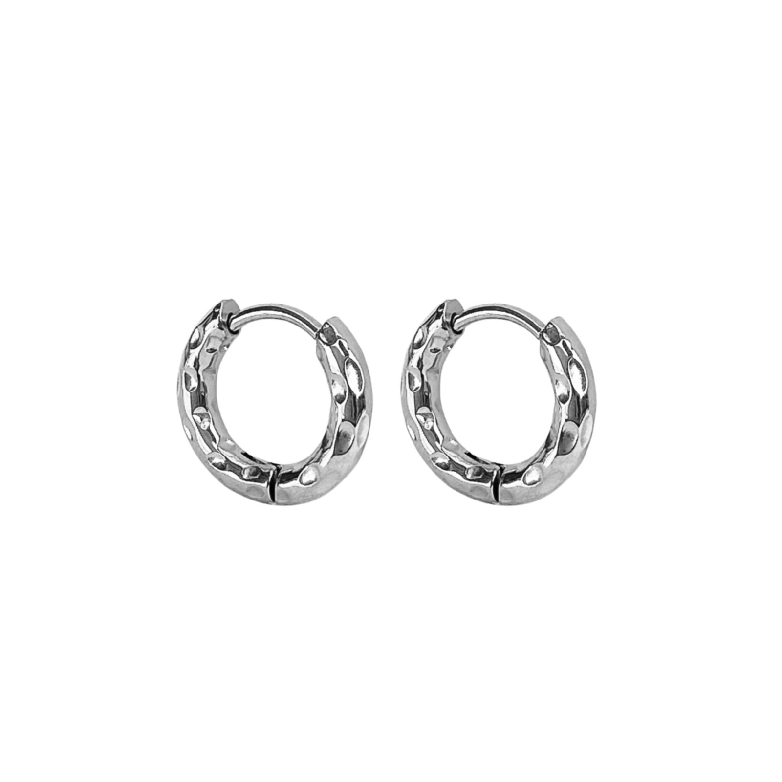 Wave Silver Huggie Earrings - EVER Jewellery - stride