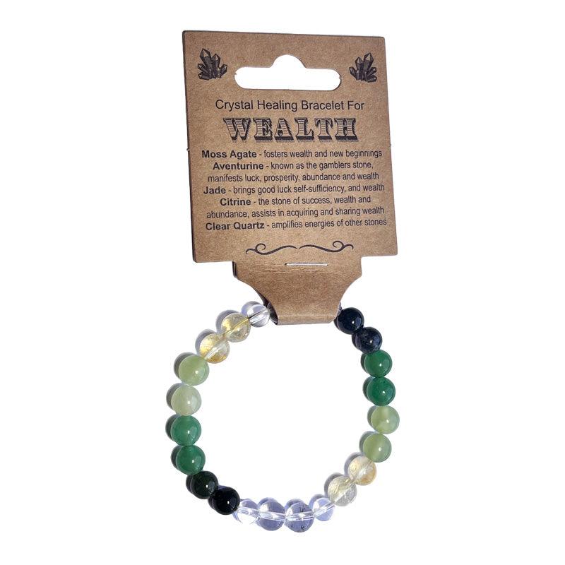 Wealth | Crystal Healing Bracelet - Empowered Clothing - stride