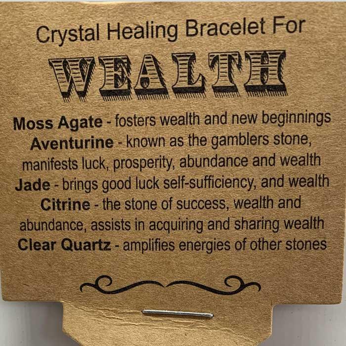 Wealth | Crystal Healing Bracelet - Empowered Clothing - stride