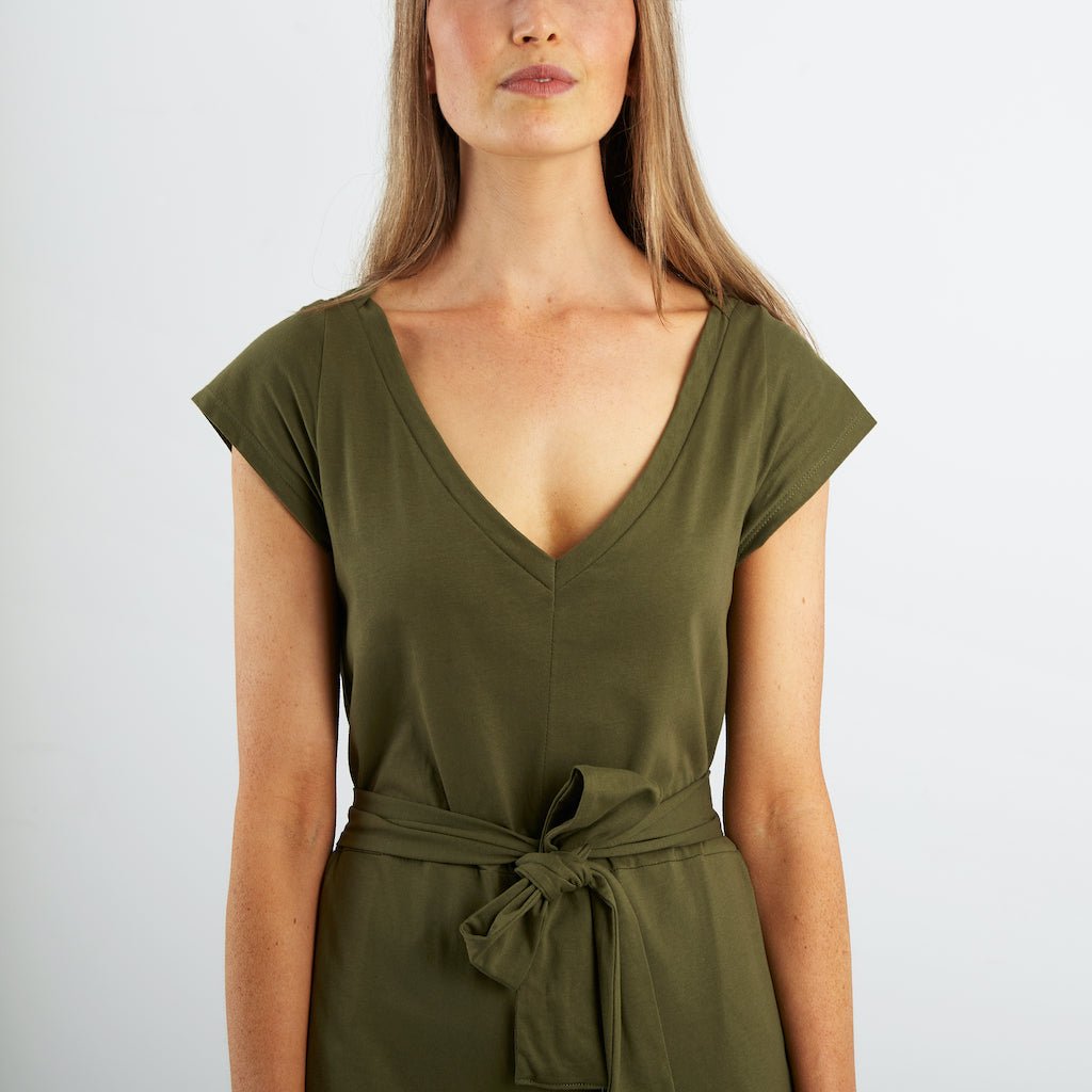 Wide Leg Jumpsuit | Olive - Dorsu - stride