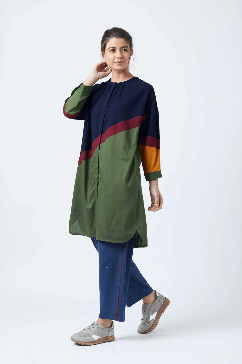 YUKO PANELLED TUNIC - Bethikal - stride