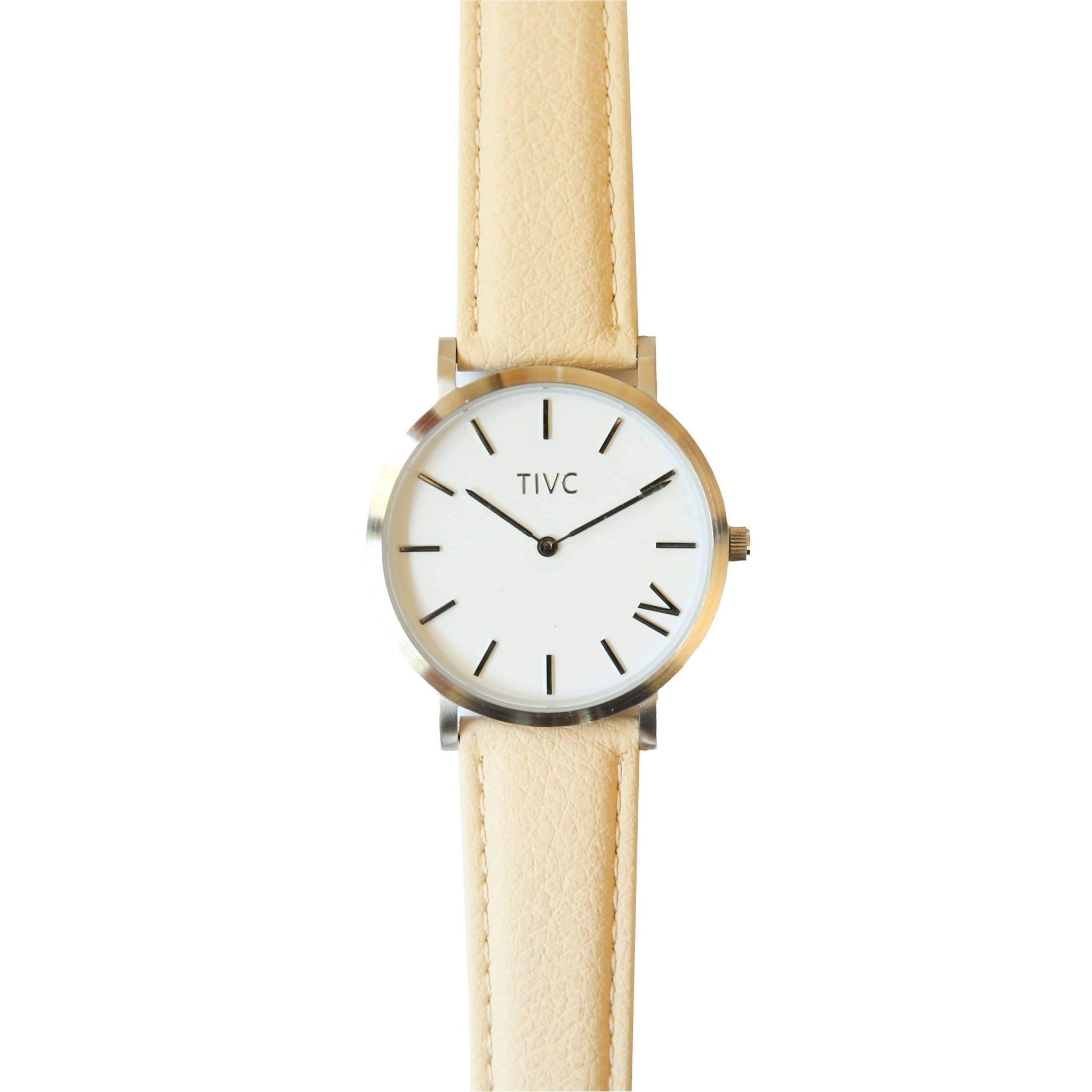 36mm Silver | Cream Band – Stride